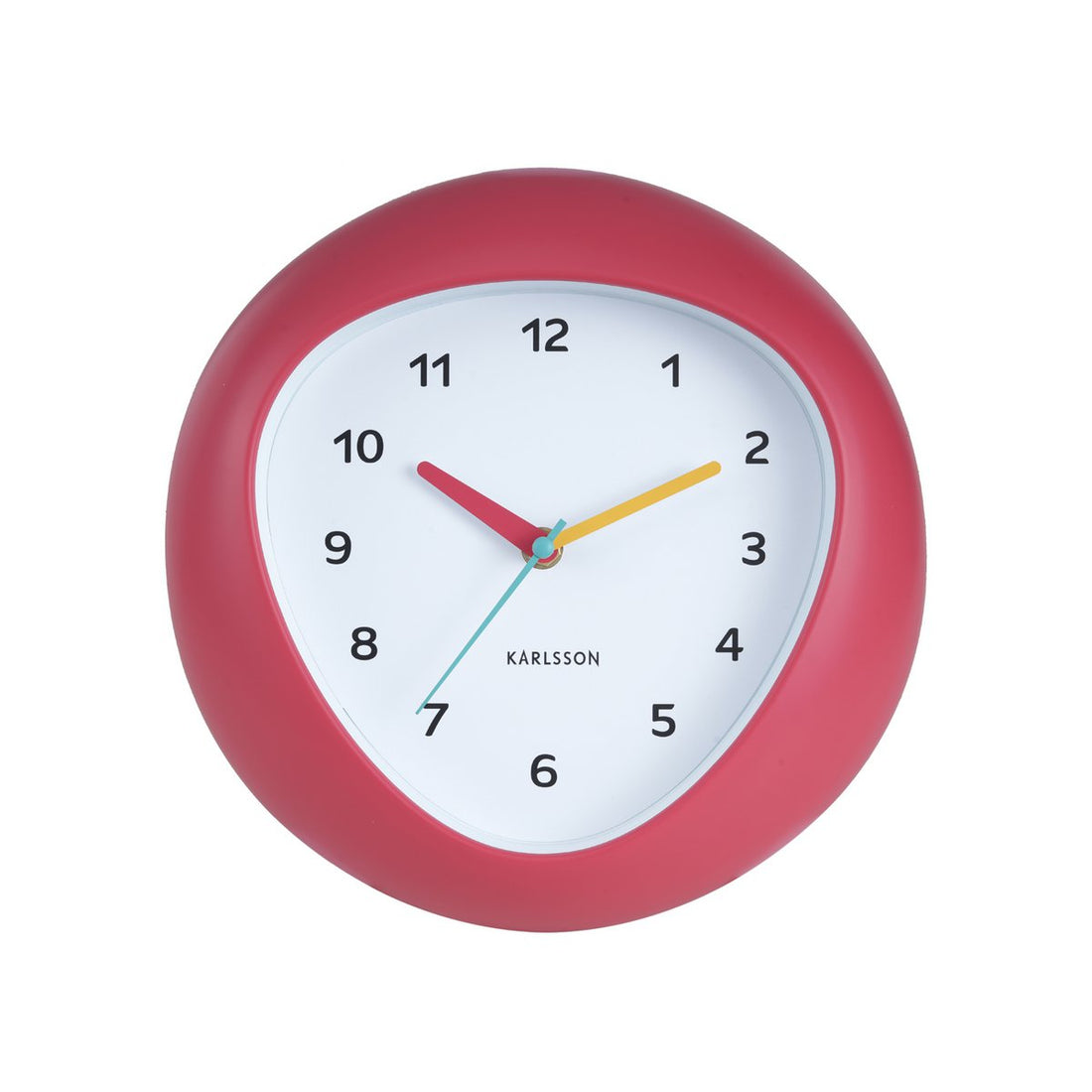 Retro wandklok Karlsson Funky Vibes – rood