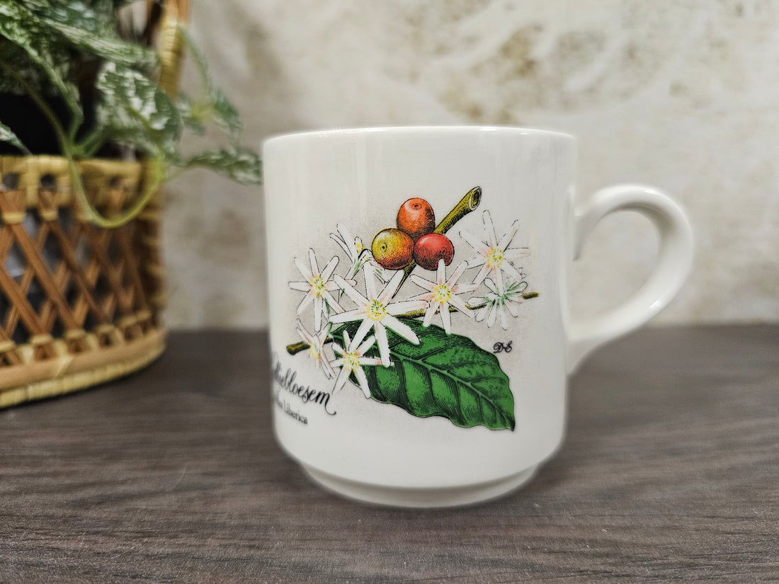 Villeroy Boch Douwe Egberts koffie mok Liberica koffiebloesem