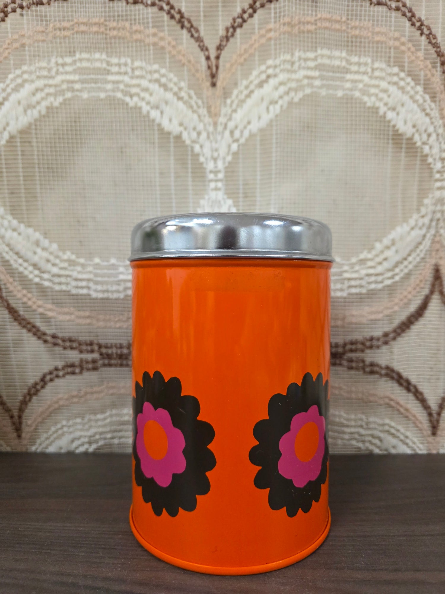 Vintage Brabantia Patrice blik van 16 cm hoog