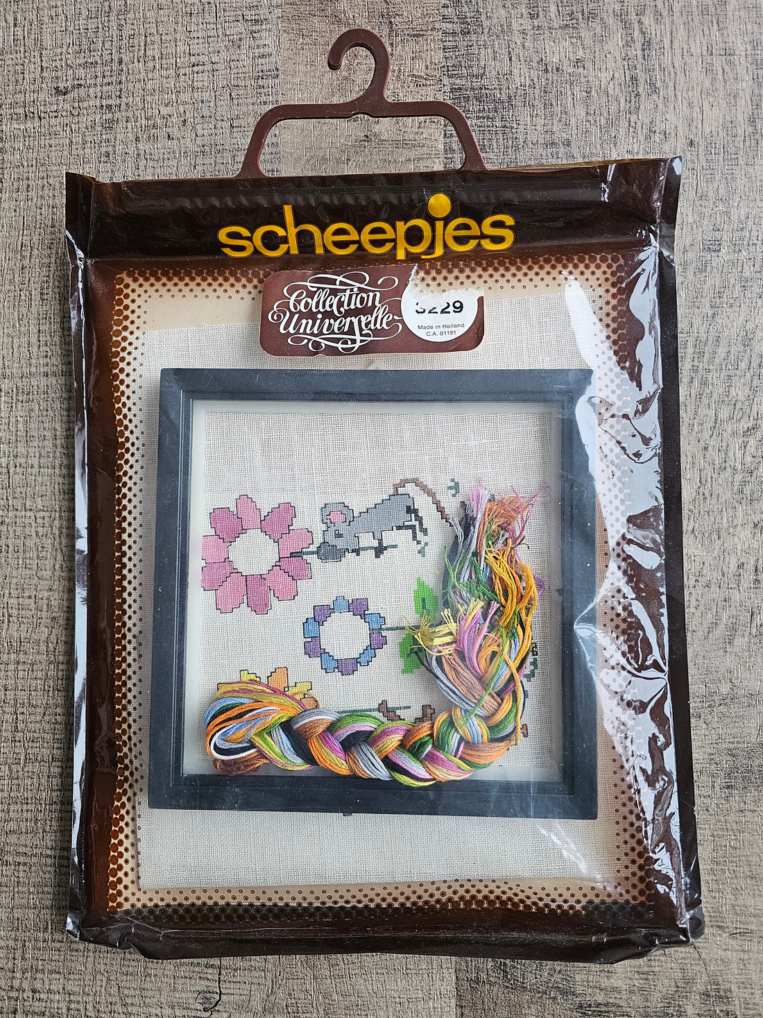 Vintage Scheepjes borduurpakket Collection Universelle voor naam en geboortegegevens