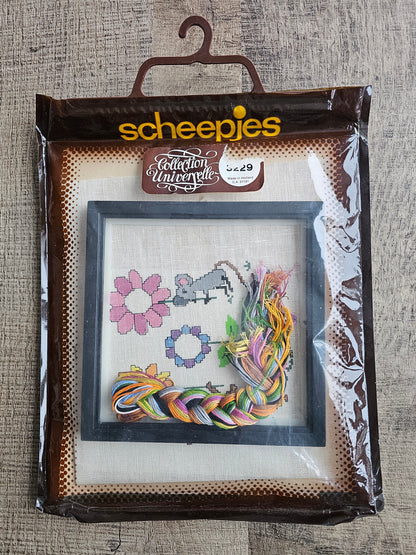 Vintage Scheepjes borduurpakket Collection Universelle voor naam en geboortegegevens