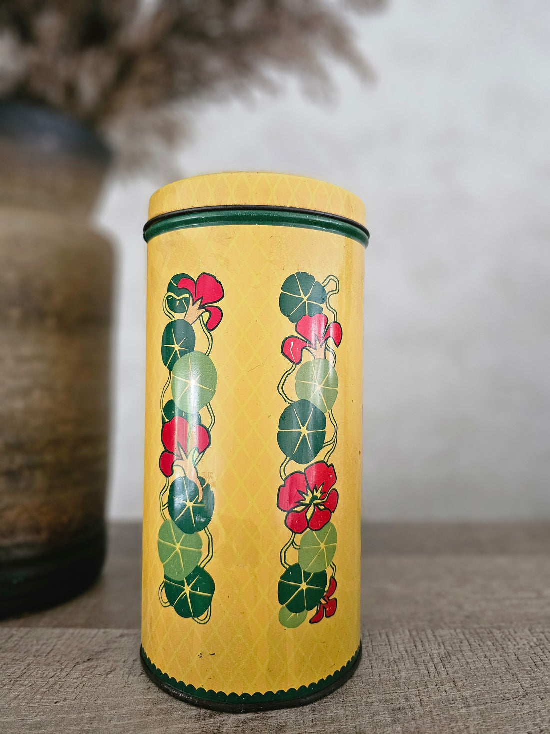 Vintage Verkade blik Oost Indische kers