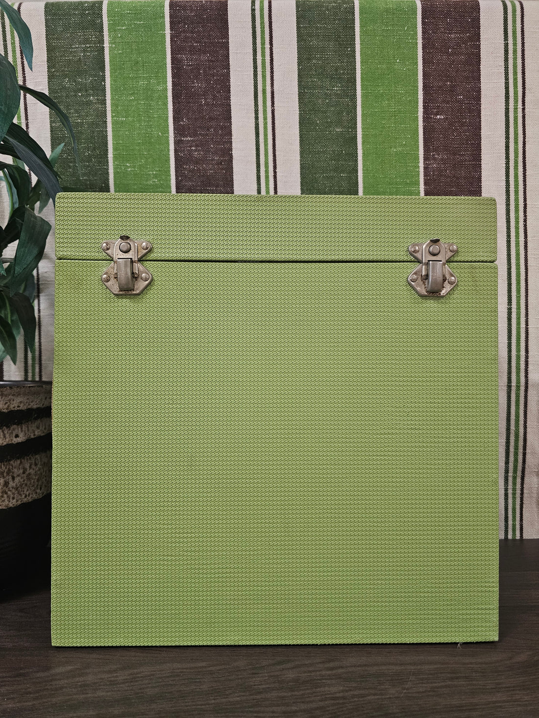 Lp koffer zachtgroen met grijs