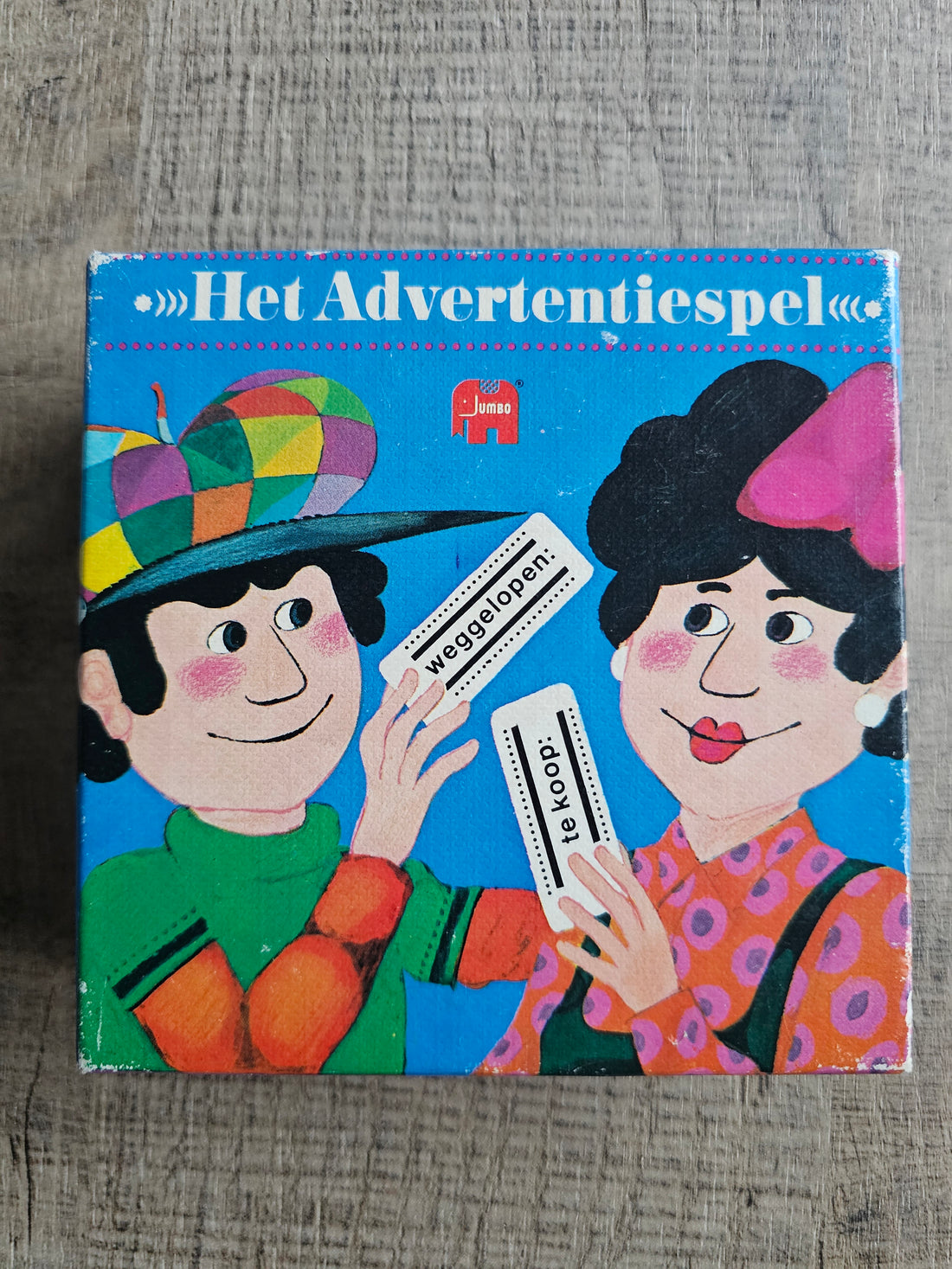 Vintage Advertentiespel kaartspel uit 1981 met kaarten
