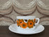Arcopal France Lotus kop en schotel oranje/bruin