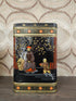 Chinees vintage theeblik met figuren 22 cm