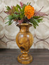 Houten vaas vintage 23,5 cm