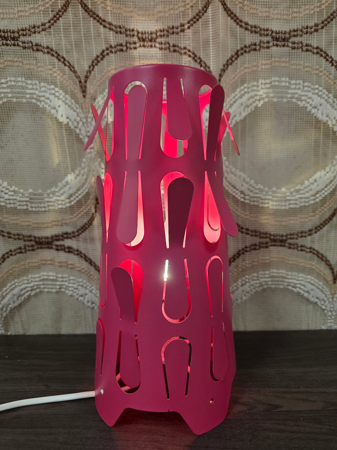 Ikea Kajuta tafellamp David Wahl roze jaren 90