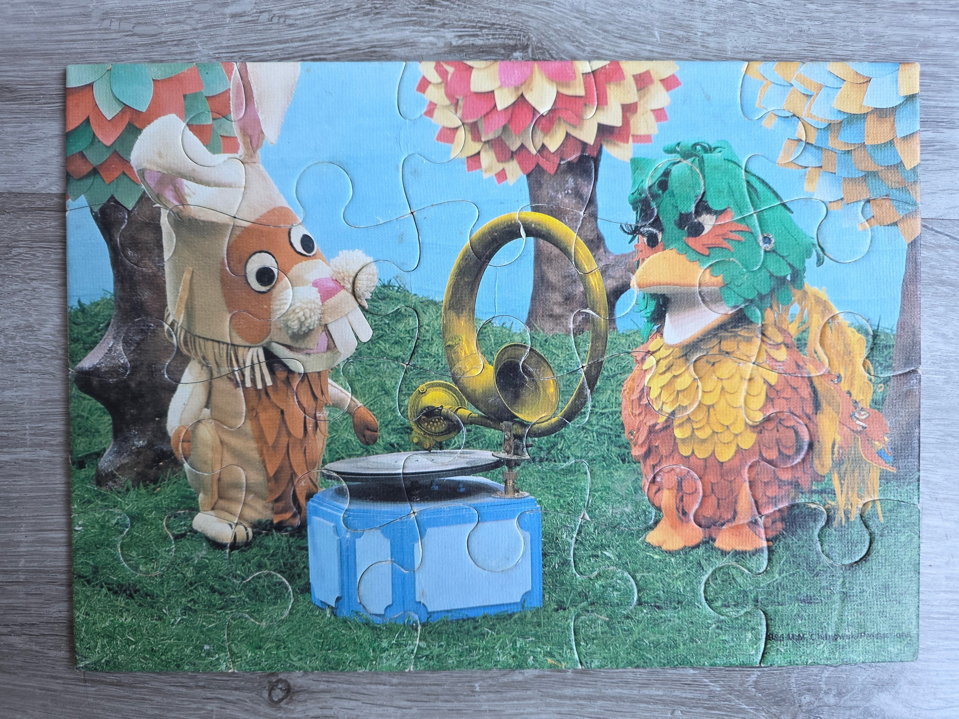 Vintage Fabeltjeskrant puzzel met Zoef de Haas 1985