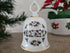 Kerst porseleinen witte tafelbel