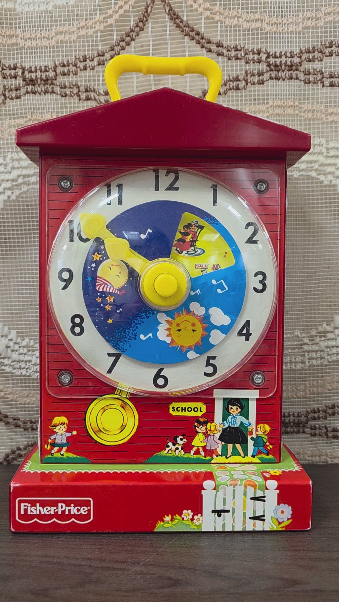 Fisher Price music box teaching clock