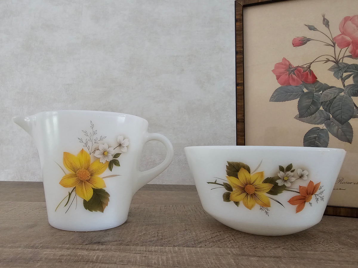 Pyrex Autumn Glory suiker &amp; melk