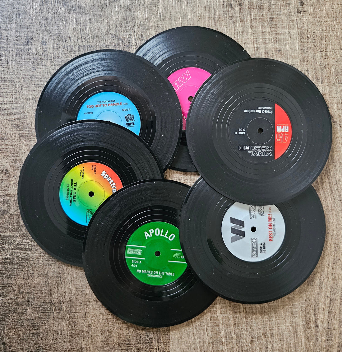 Retro onderzetters lp onderzetters