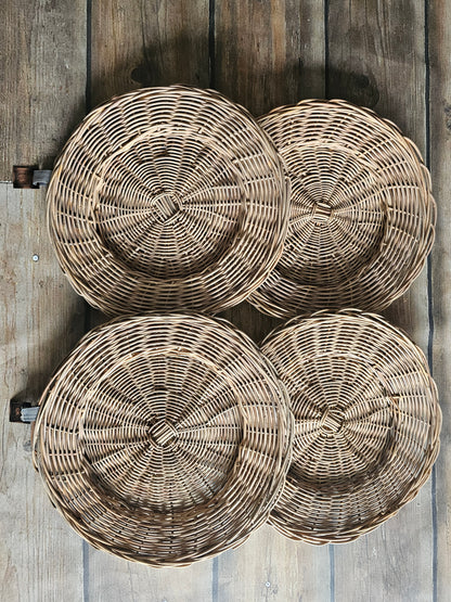 Rieten onderzetters 30 cm