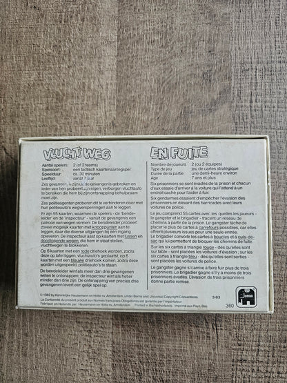 Vluchtweg kaartspel vintage  Jumbo 1982 tactisch spel
