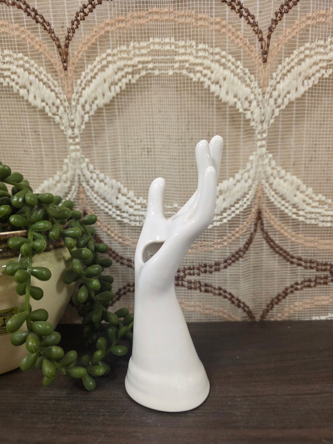Sieradenhouder hand wit β ringenhouder