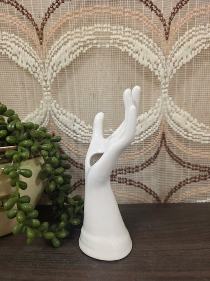Sieradenhouder hand wit – ringenhouder