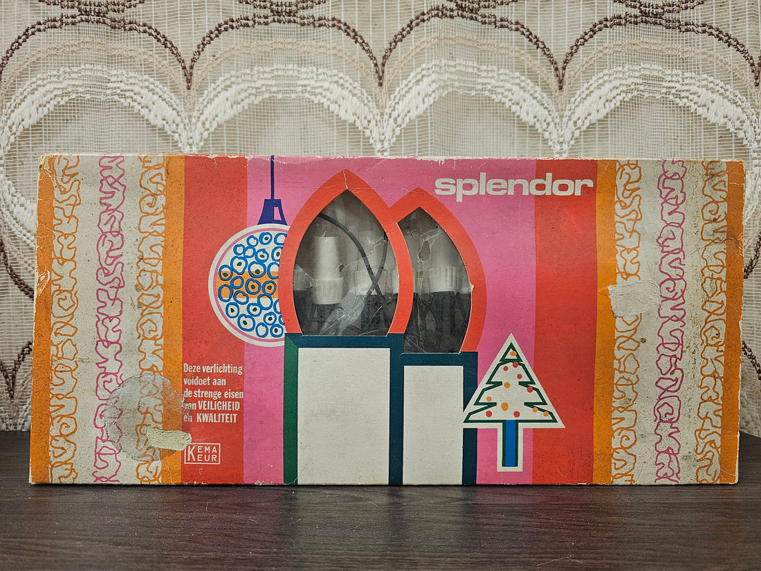 Vintage Splendor kerstlampjes in originele doos, 16 stuks, werkend