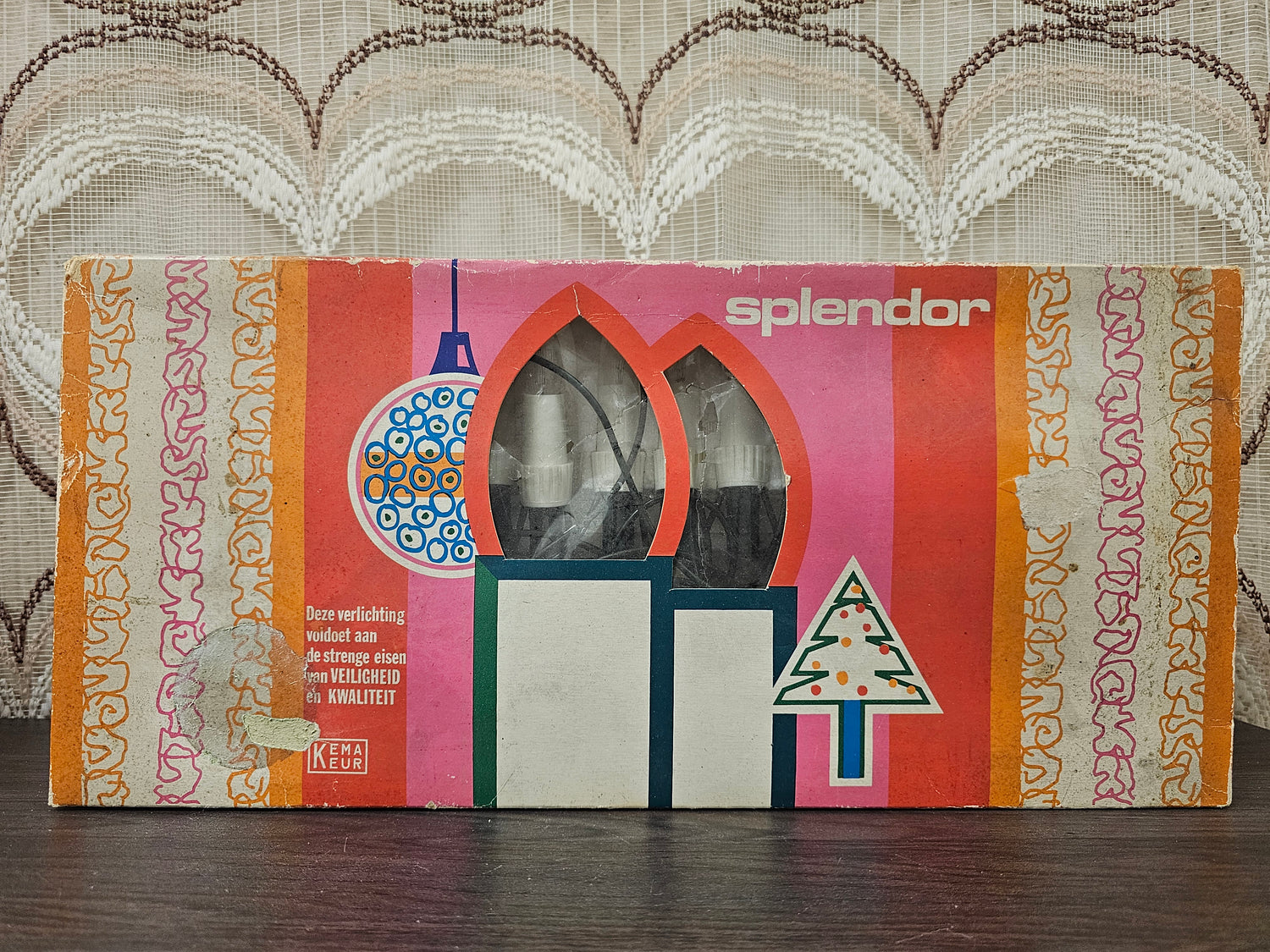 Vintage Splendor kerstlampjes in originele doos, 16 stuks, werkend