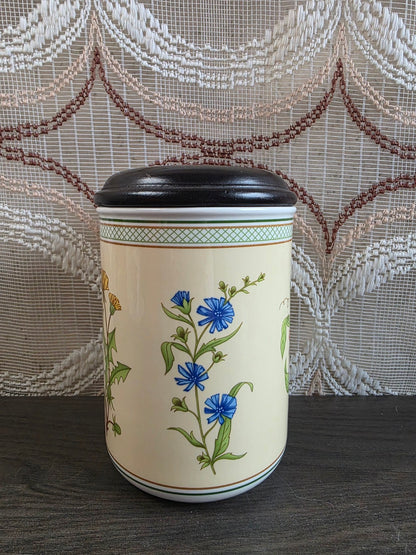 Villeroy &amp; Boch Eden voorraadpot met blauwe bloemen