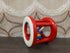 Vintage Ambi Toys rammelaar – rollend babyspeelgoed met kleurrijke ringen