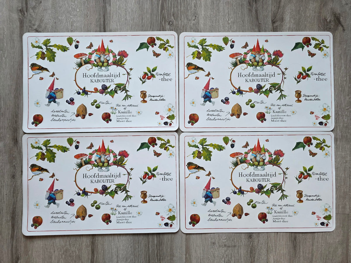 Vintage David de Kabouter placemats Rien Poortvliet