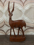Vintage houten antilope beeld handgesneden