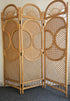 Vintage rotan kamerscherm – 3-delig, 180 cm hoog