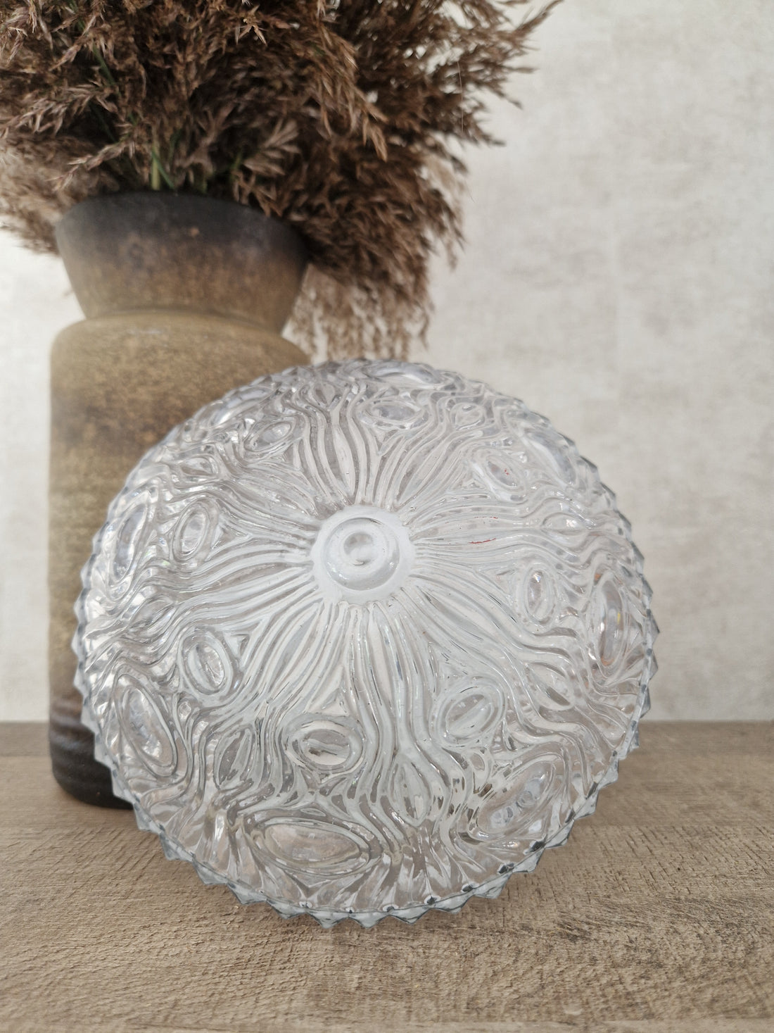 vintage glazen plafondlamp