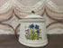 Vintage Wildflower suikerpot van keramiek met blauwe bloemen en deksel.